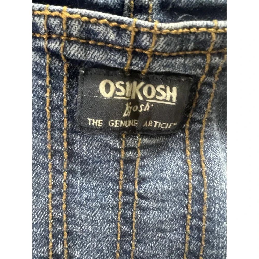 OshKosh B'gosh Retro Denim Overalls Toddler 3T Carpenter Style